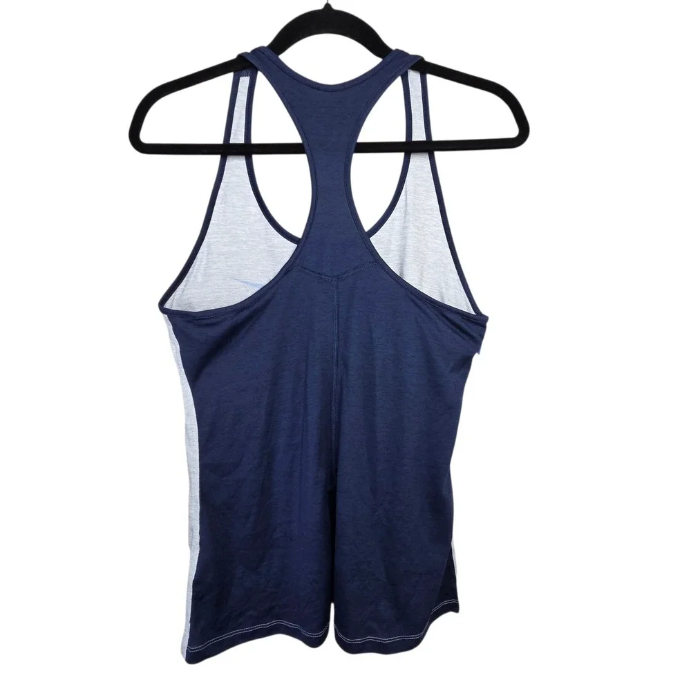 Nike Womens Gray UNC Tar Heels Racerback Tank SZ M Dri-FIT Athletic Chapel Hill